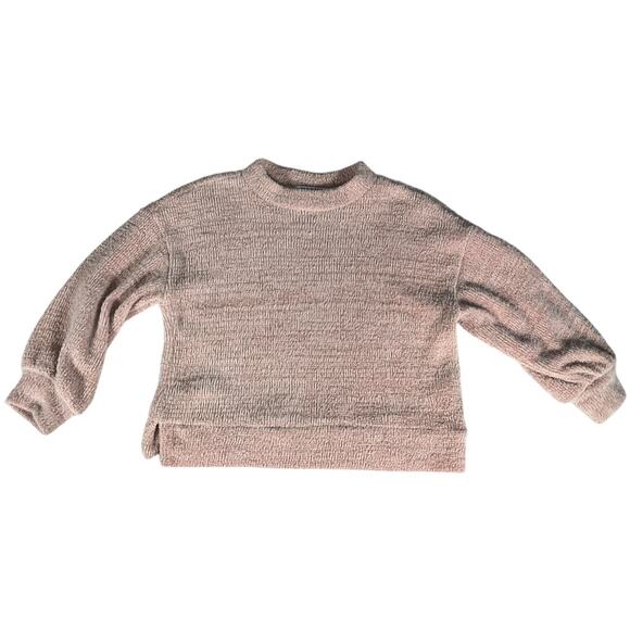 Old Navy Girls Soft Blush Pink Chenille Knit Sweater Long Sleeve Size Small 6-7 - Picture 8 of 8